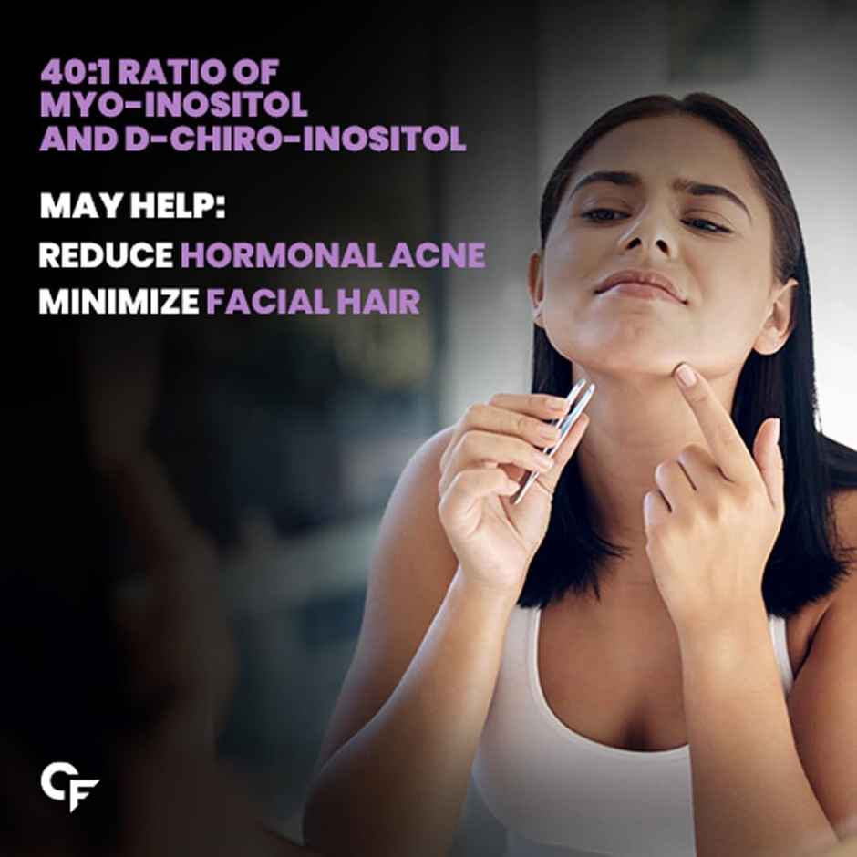 Carbamide Forte PCOS Supplement with Myo Inositol & D Chiro Inositol in an ideal 40:1 ratio- 60 tab