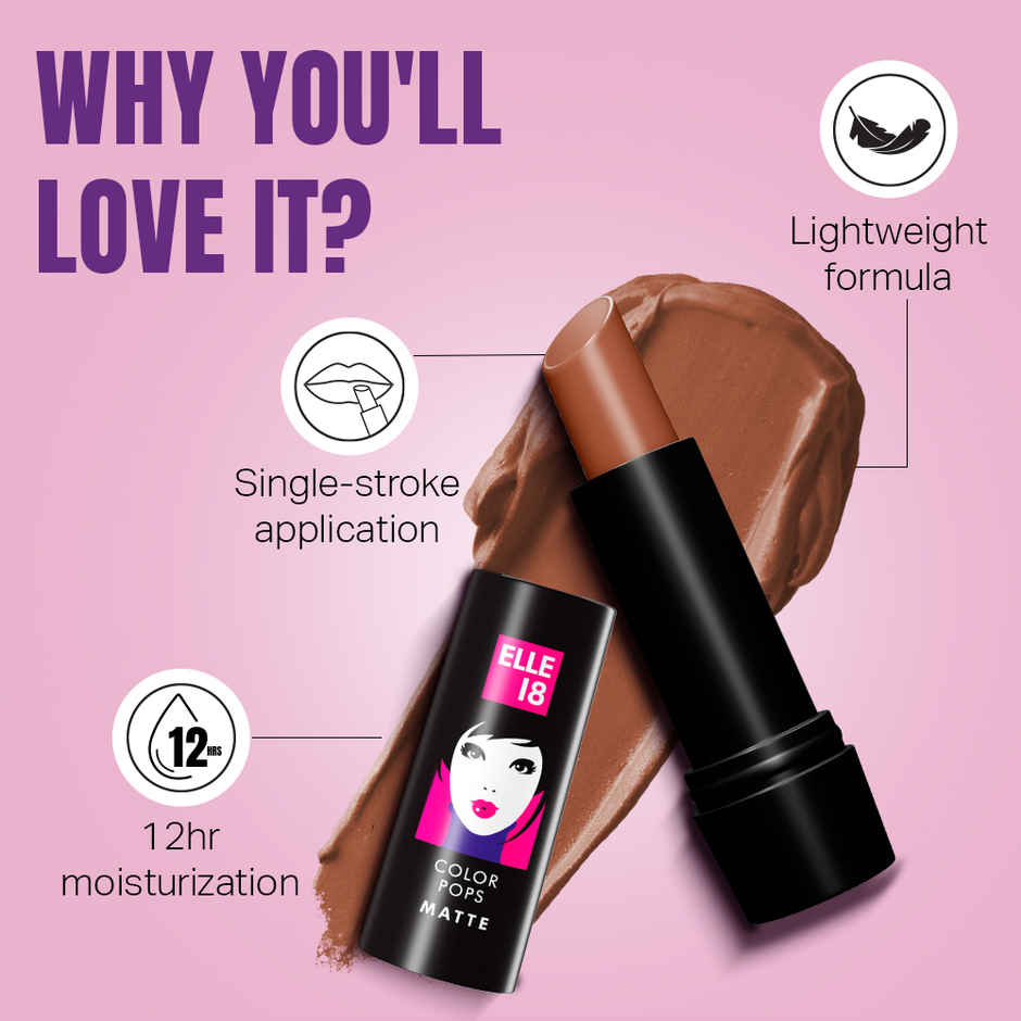 Elle 18 Color Pop Matte Lip Color | B4 Almond Butter