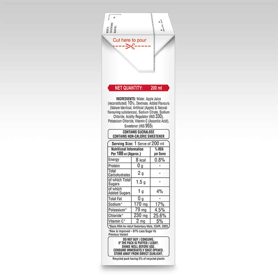 ERZL Electolyte Drink Apple 200ml