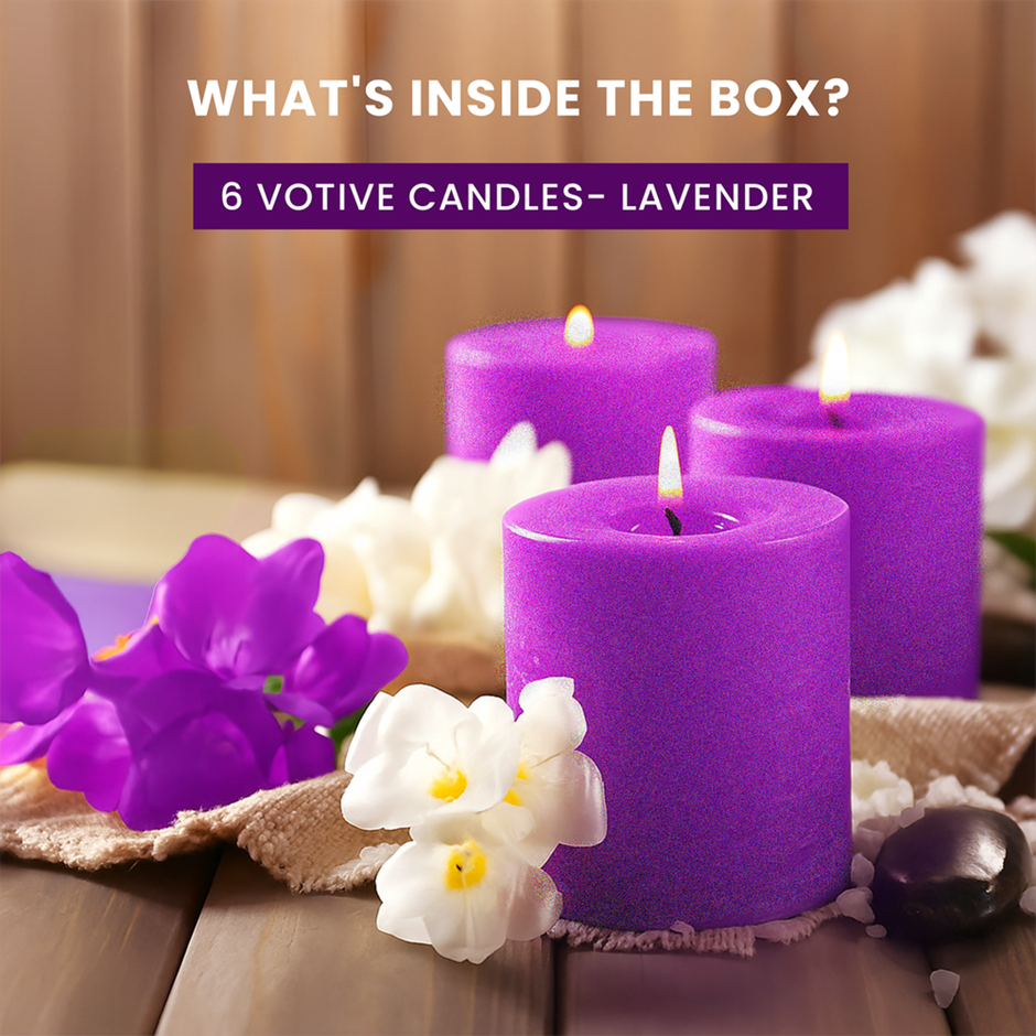 IRIS Lavender Scented Votive Candles Refill | Aroma Candles