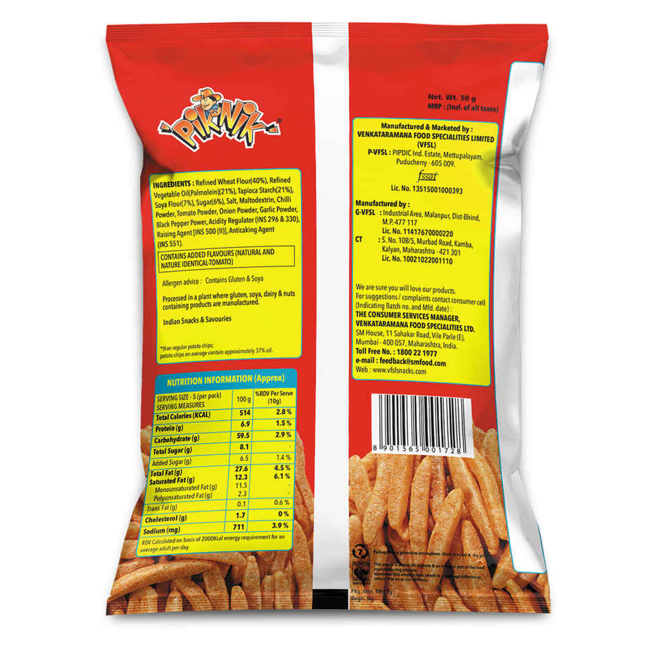Piknik Classic Tomato Chilli | Spicy Snack