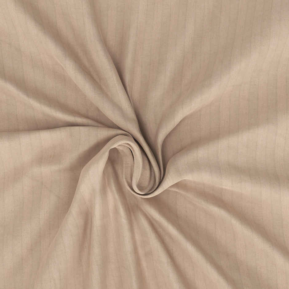 BIANCA Super Soft 100% Egyptian Cotton Satin Stripe Single Bedsheet with Pillow Cover | Wood Smoke