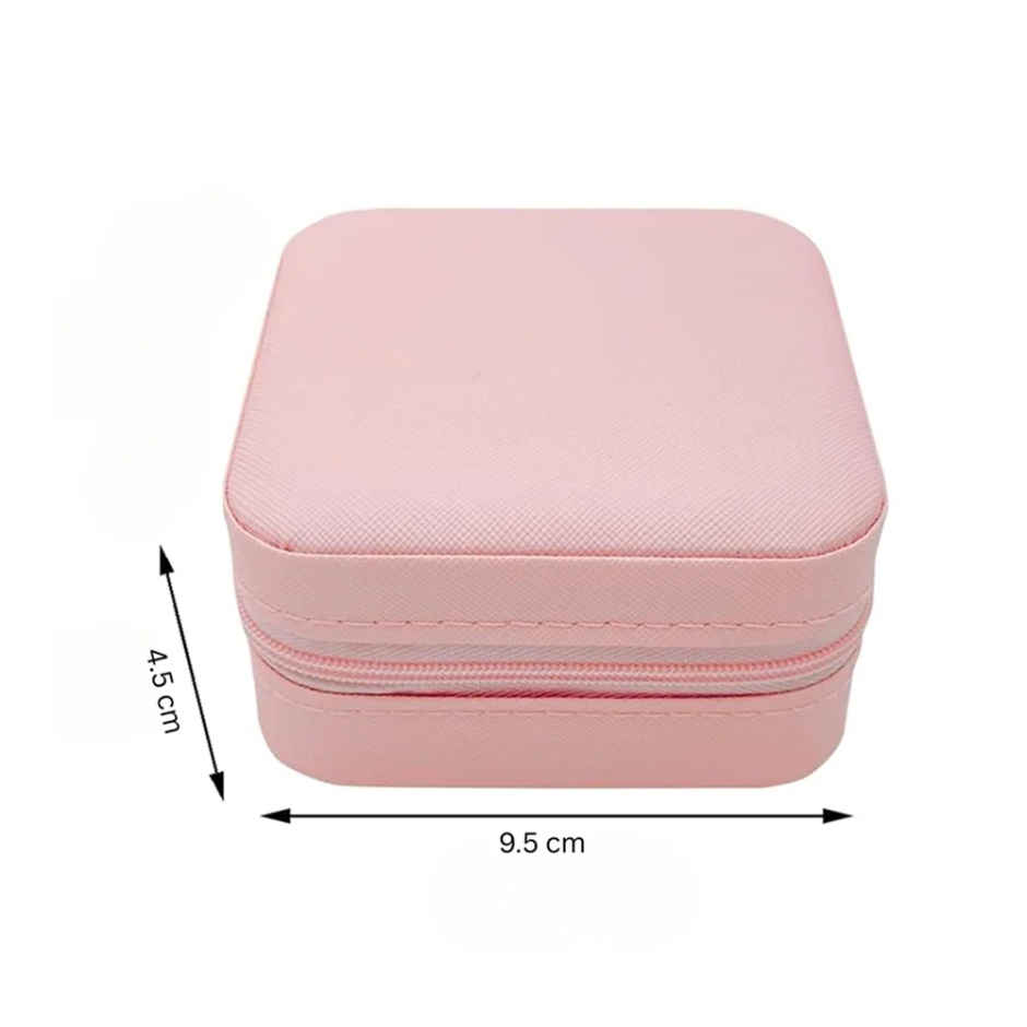 Zedak Leather Jewellery Organizer Box | Pink