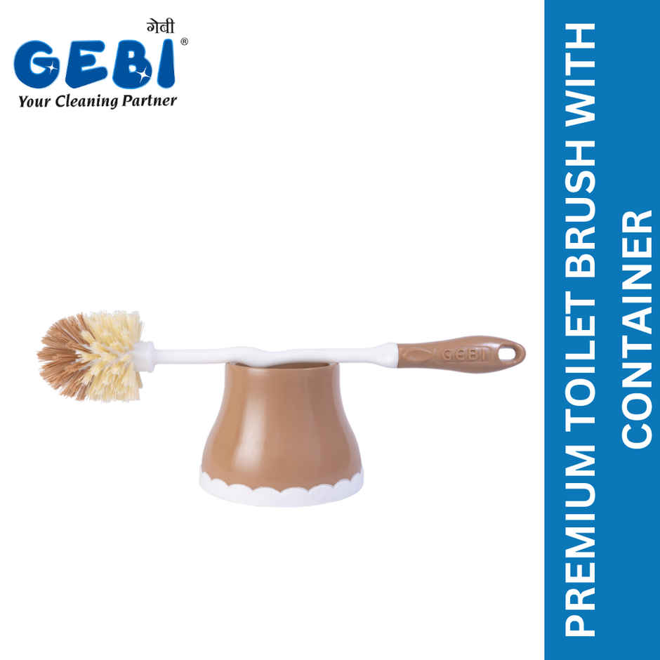 GEBI Richline Round Toilet Brush With Container