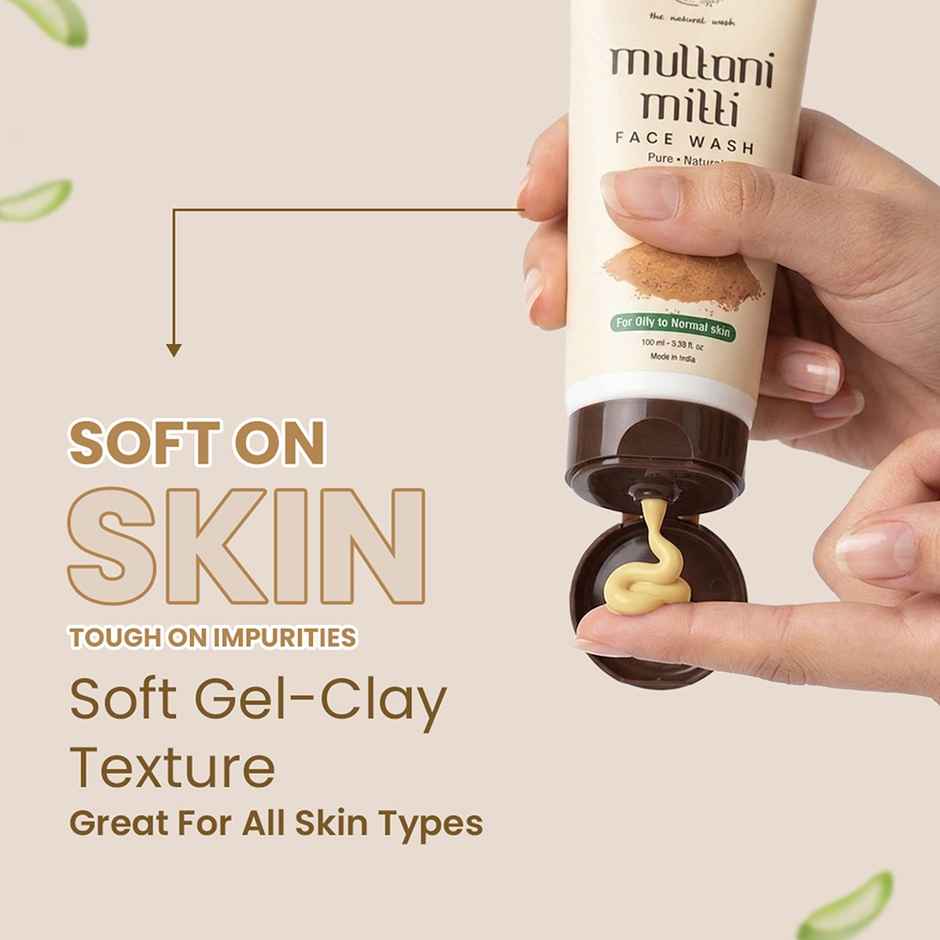 TNW The Natural Wash Multani Mitti Face Wash for Removing Pigmentation, Controls Acne & Excess Oil Combo