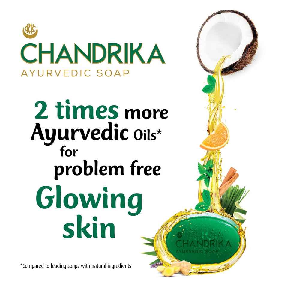 Chandrika Ayurvedic Classic Soap for Naturally Radiant Skin - For All Skin Types