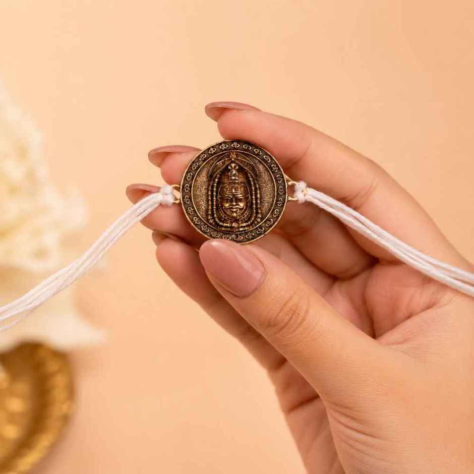 VAMA Siddh Mahamrityunjay Rakhi | Temple Energised for Your Brother's Healthy and Long Life