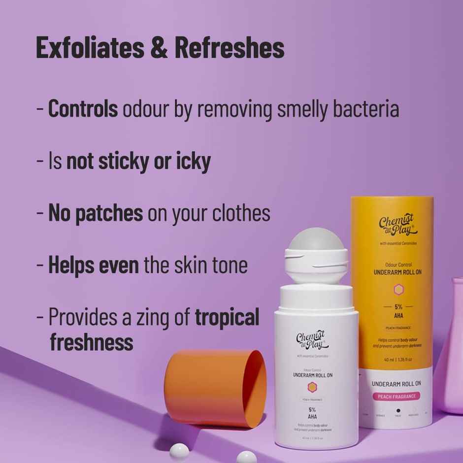 Chemist at Play Underarm Roll On - Peach