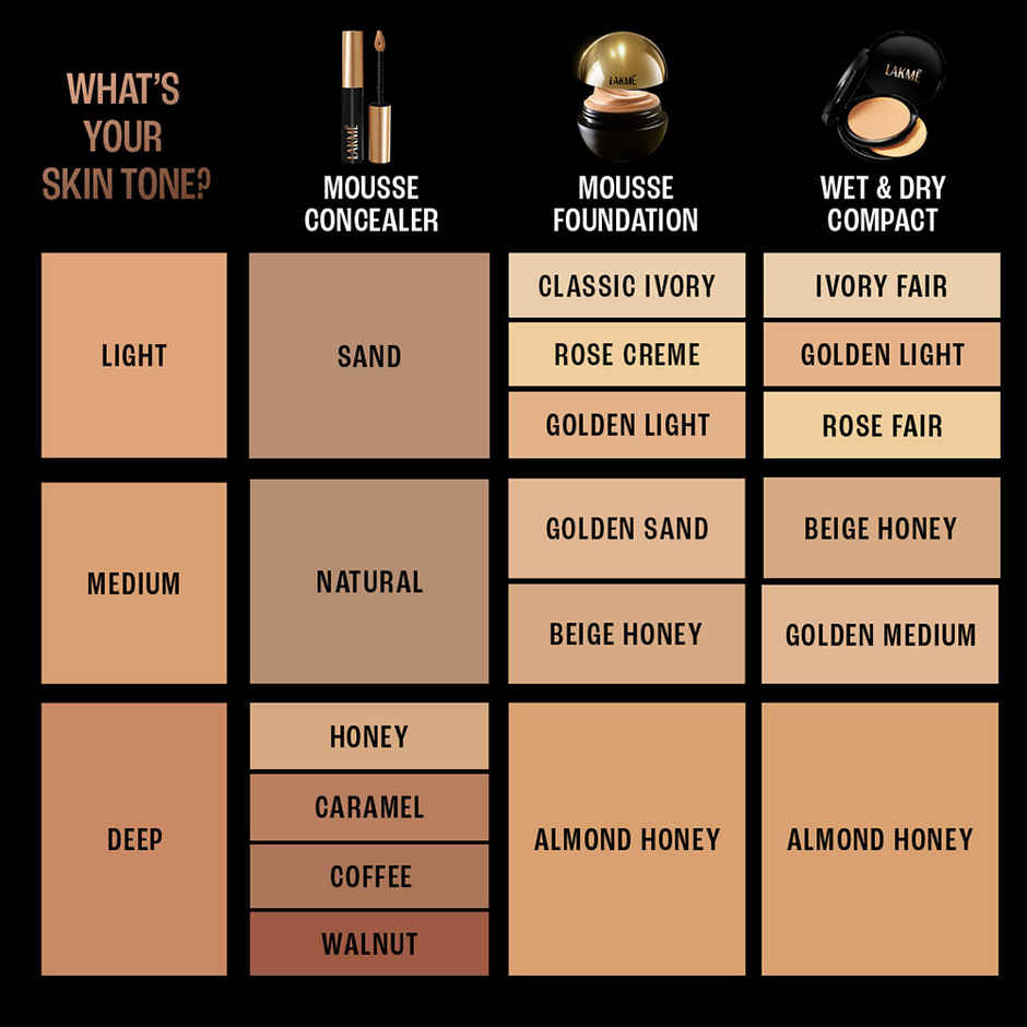 Lakme Xtraordin-airy Mattereal Mousse Foundation, Matte Finish,Has SPF8, 02 Rose Creme,