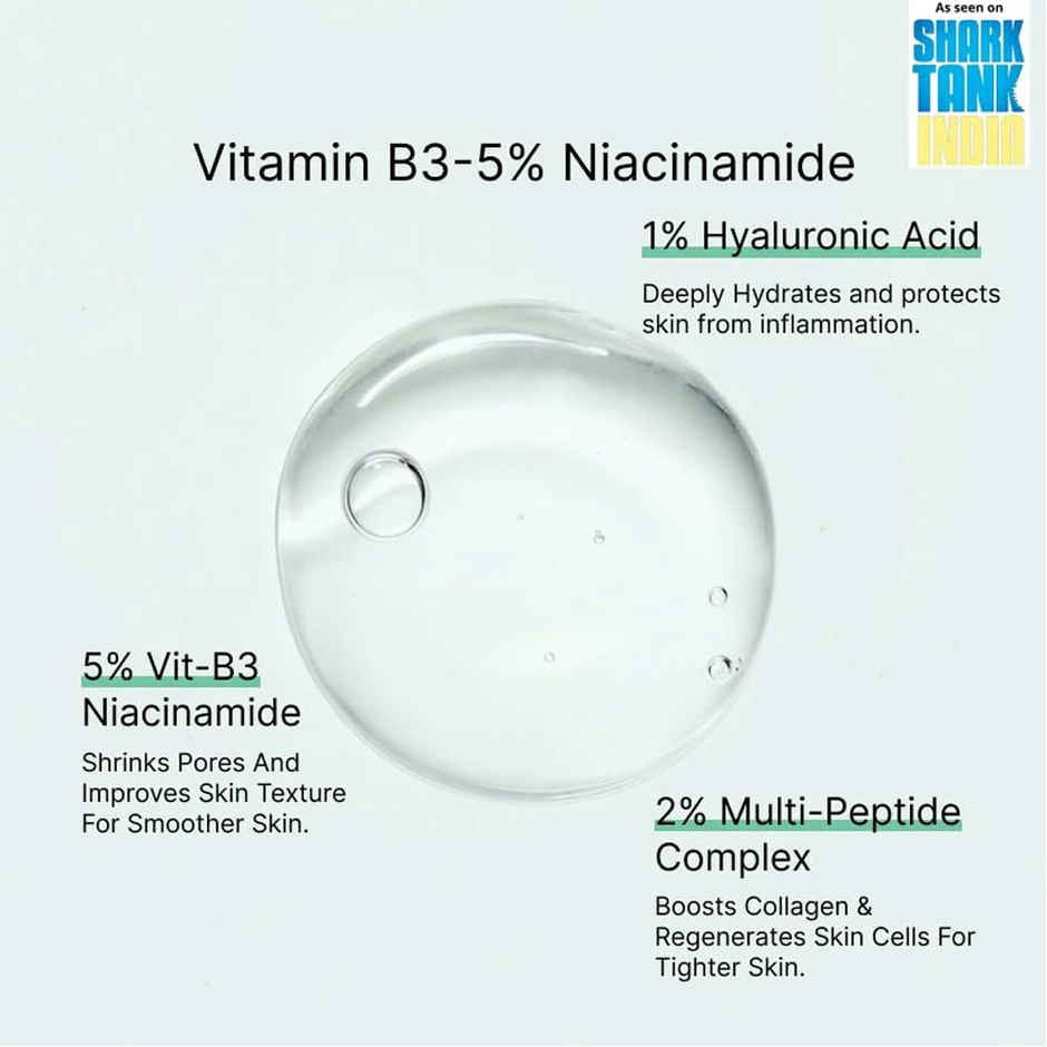 CosIQ 5% Niacinamide Face Serum Refines Pores, Fades Acne Marks & Deeply Hydrates for All Skin Types