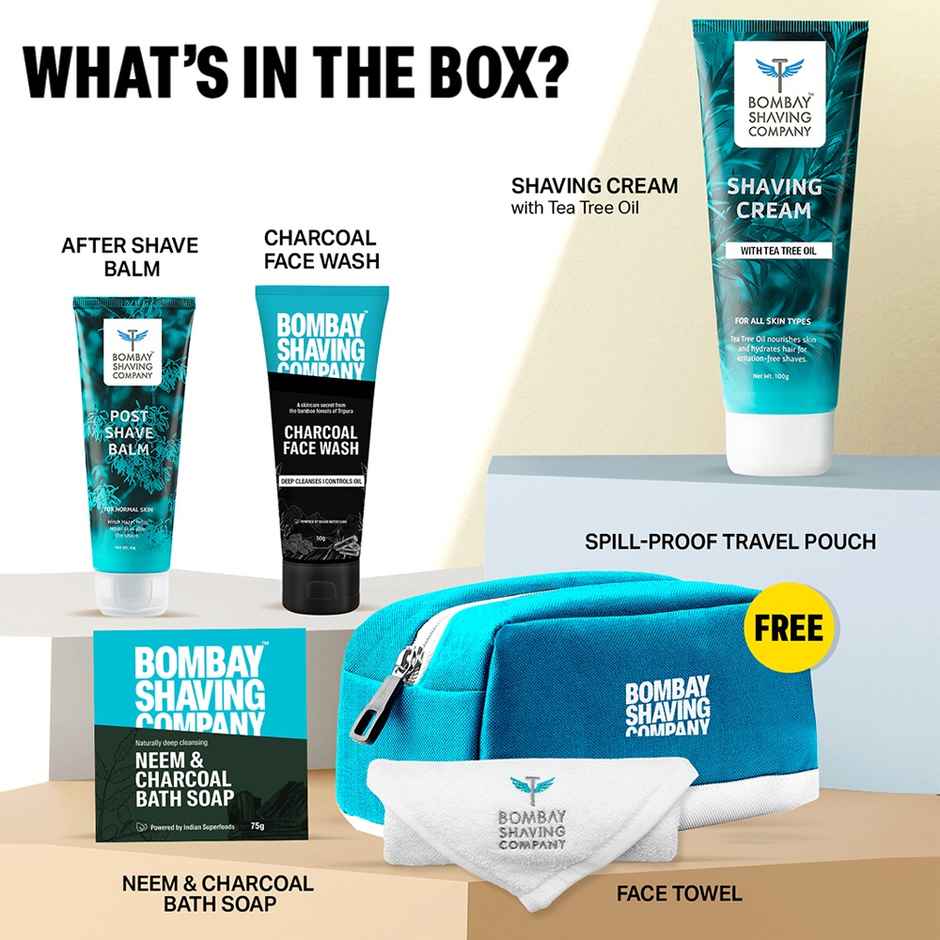 Bombay Shaving Company Premium Shaving Kit For Men (Giftbox) | Grooming Essential