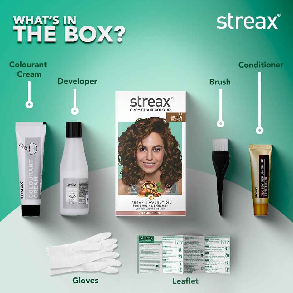 Streax Cream Hair Colour Golden Blonde