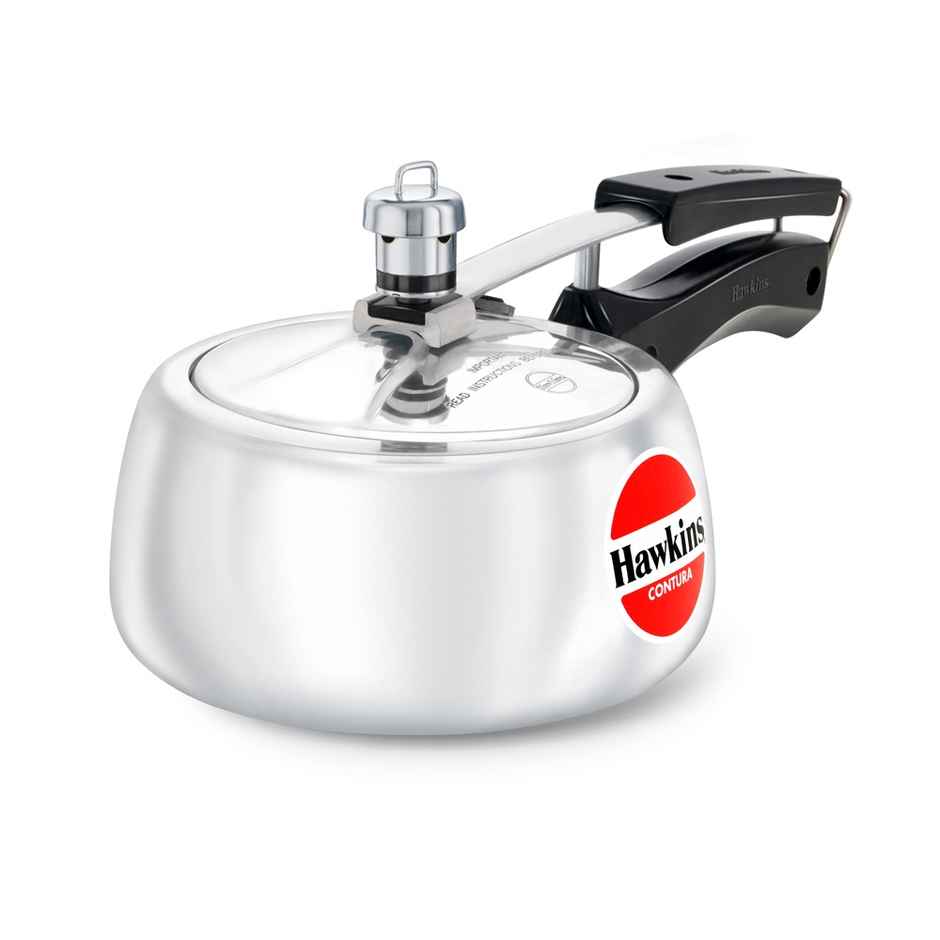 Hawkins 1.5 Litre Contura Pressure Cooker Handi Inner Lid Cooker - Silver
