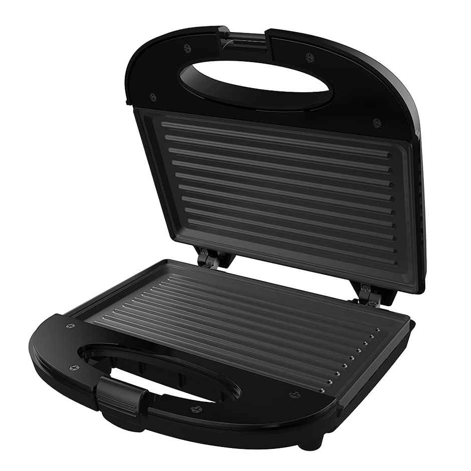 Crompton Insta Serve Grill 800 Watts Sandwich Maker with Powerful Heating Element | Black