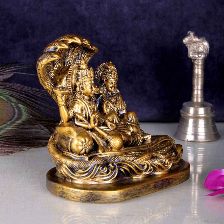 Lord Vishnu & Goddess Lakshmi on Sheshnag Idol - Buy at ₹325 Online ...