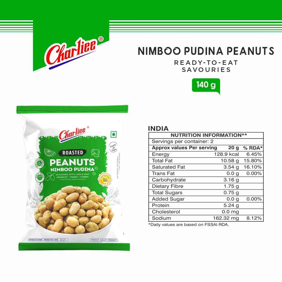 CHARLIEE Nimboo Pudina Peanuts
