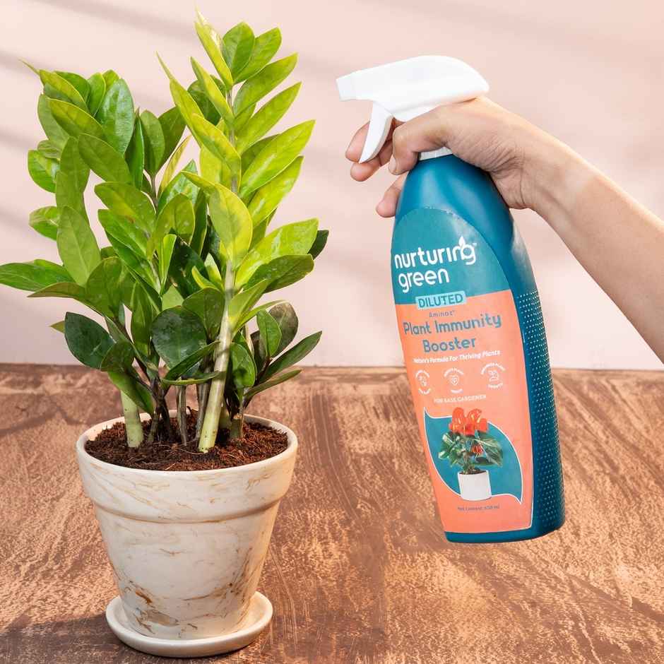 Nurturing Green - Immunity Booster Spray | 650ml | Liquid Fertilizer Plant Booster Spray Bottle
