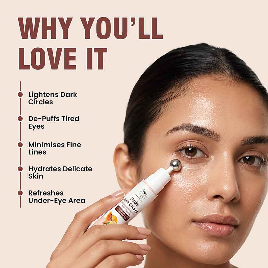 The Natural Wash Sun Under Eye Cream Metallic Roll-On for Dark Circles & Puffiness | All Skin Types