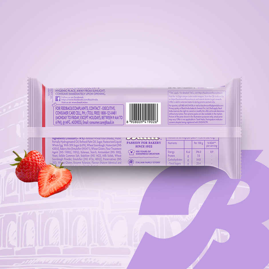 Bauli Moonfils Croissants Strawberry | Egg