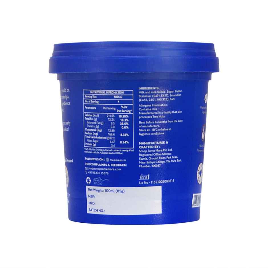 Meemee's Sea Salt Caramel - Ice Cream Tub