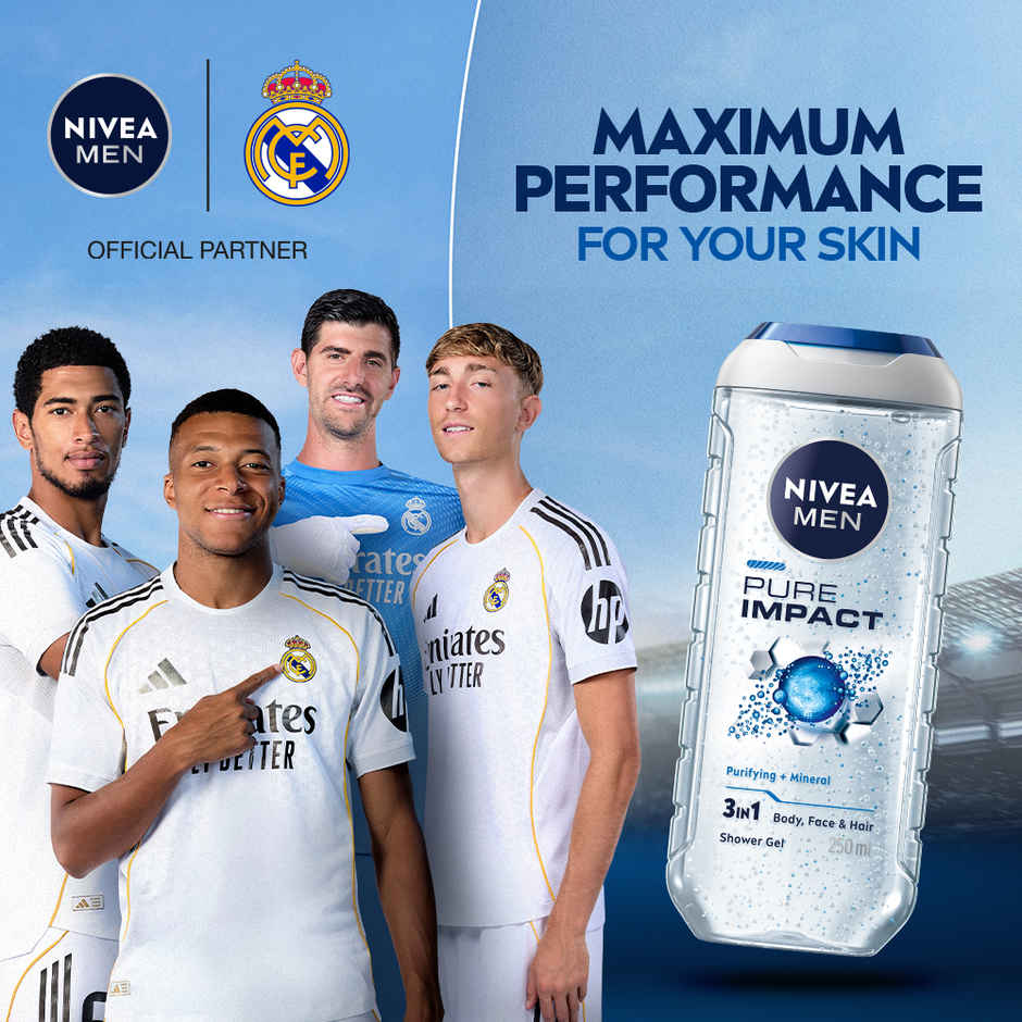 Nivea Men Pure Impact Body Wash For Face, Body & Hair