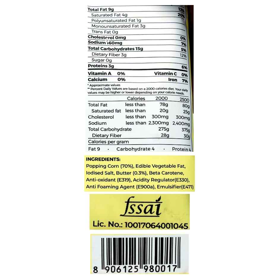 4700BC Microwave Popcorn Butter Bag | Crunchy