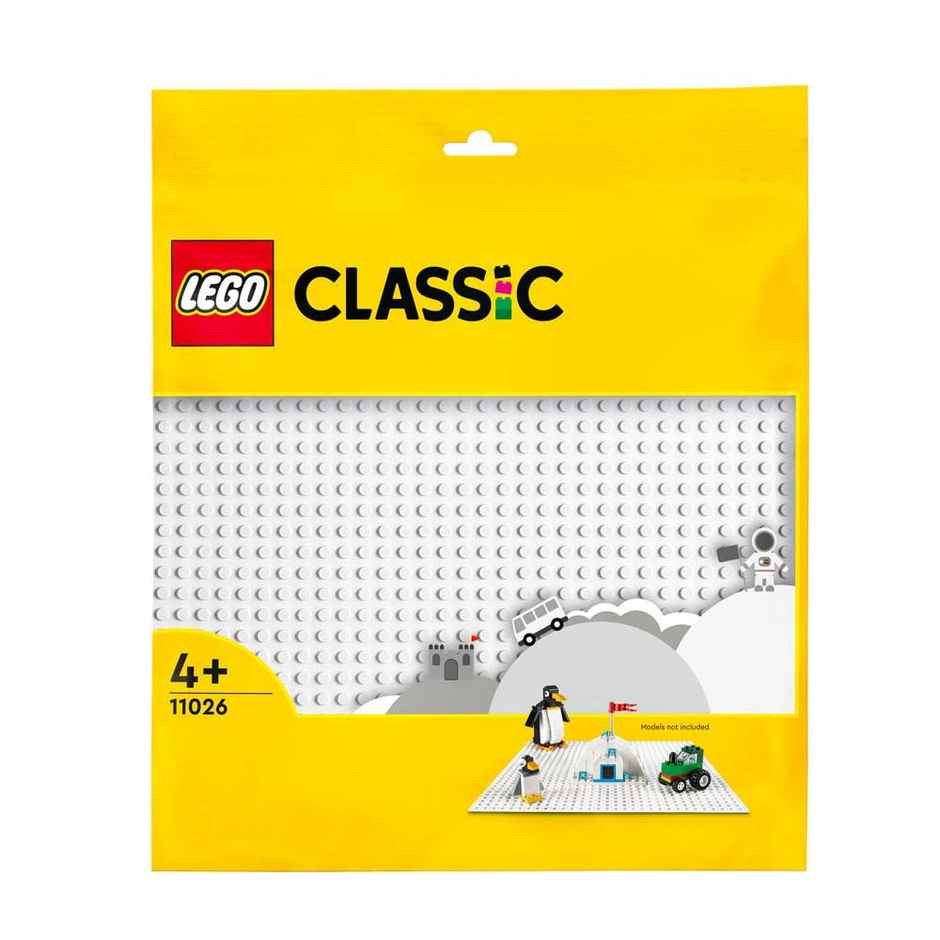 Lego Classic White Baseplate Building Kit for Kids (1 Piece)
