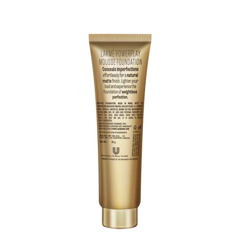 Lakme 9 To 5 Weightless Mousse Foundation | Beige | Vanilla