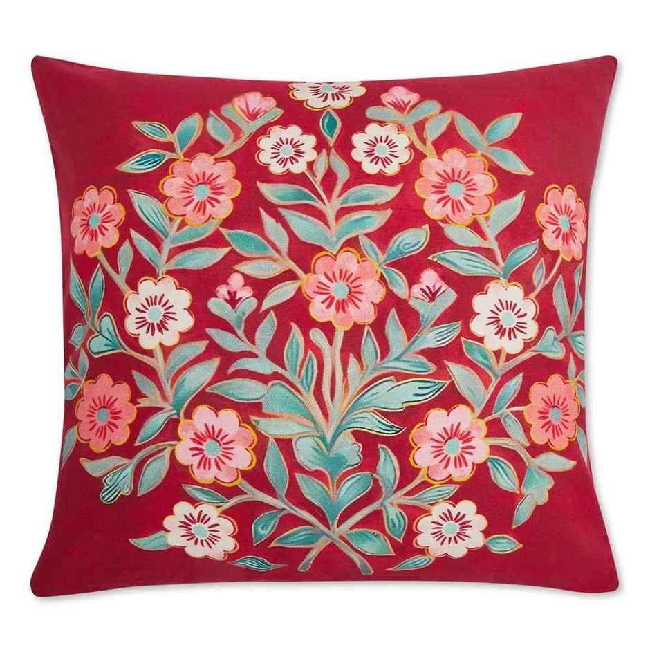 Haus & Kinder Digital Printed 100% Cotton Cushion Cover Pack Of 5 - Crimson