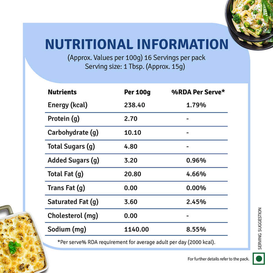 Veeba Sauce White Pasta Dressing