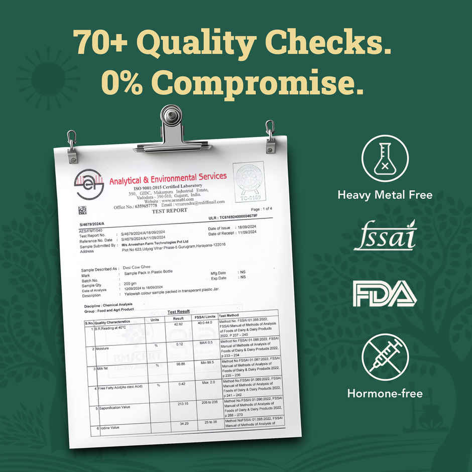 Anveshan A2 Desi Cow Ghee