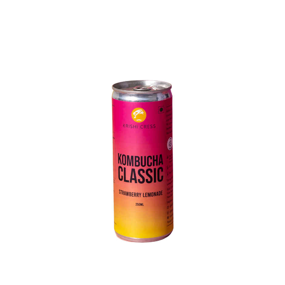 Krishi Cress Classic Strawberry Lemonade Kombucha