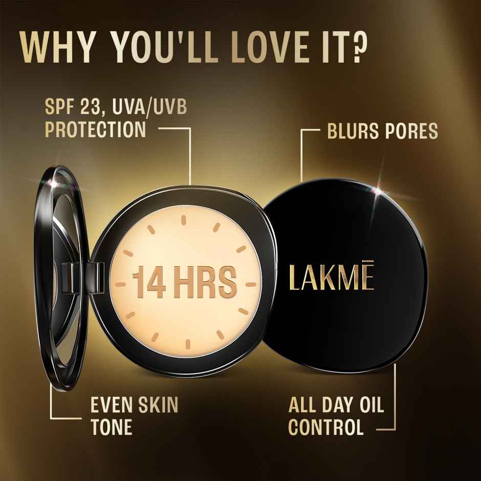 Lakme Compact Powder - Ivory Fair | Spf 23 Uva-Uvb