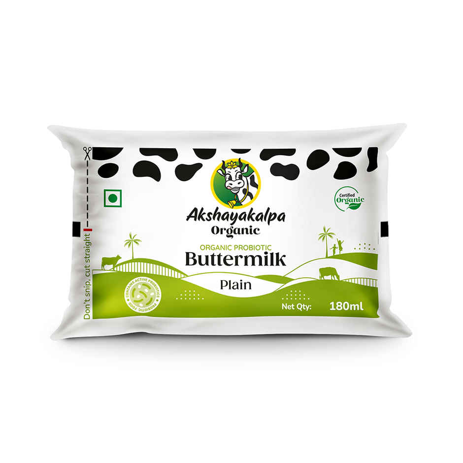 Akshayakalpa Organic Probiotic Plain Buttermilk Combo