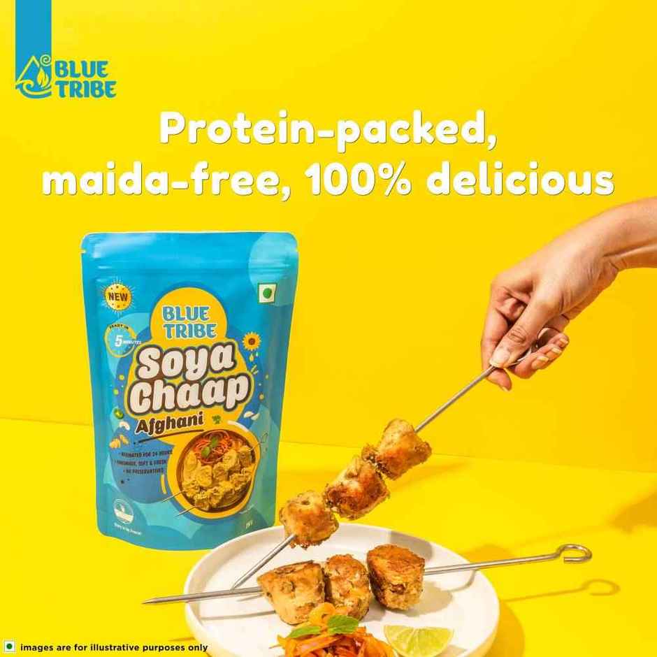 Blue Tribe Foods Ready To Eat Afghani Soya Chaap