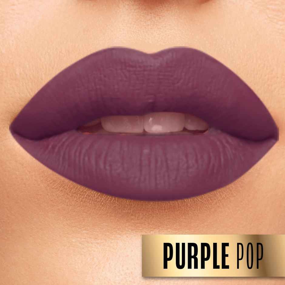 Lakme Absolute Beyond Matte Lip 502 PurplePop