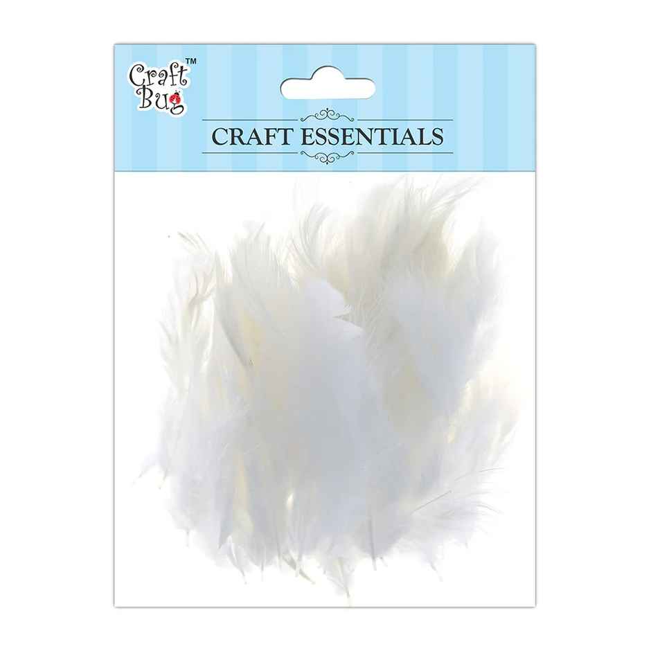 Itsy Bitsy Feathers White 90 Pcs Pbhc Ib
