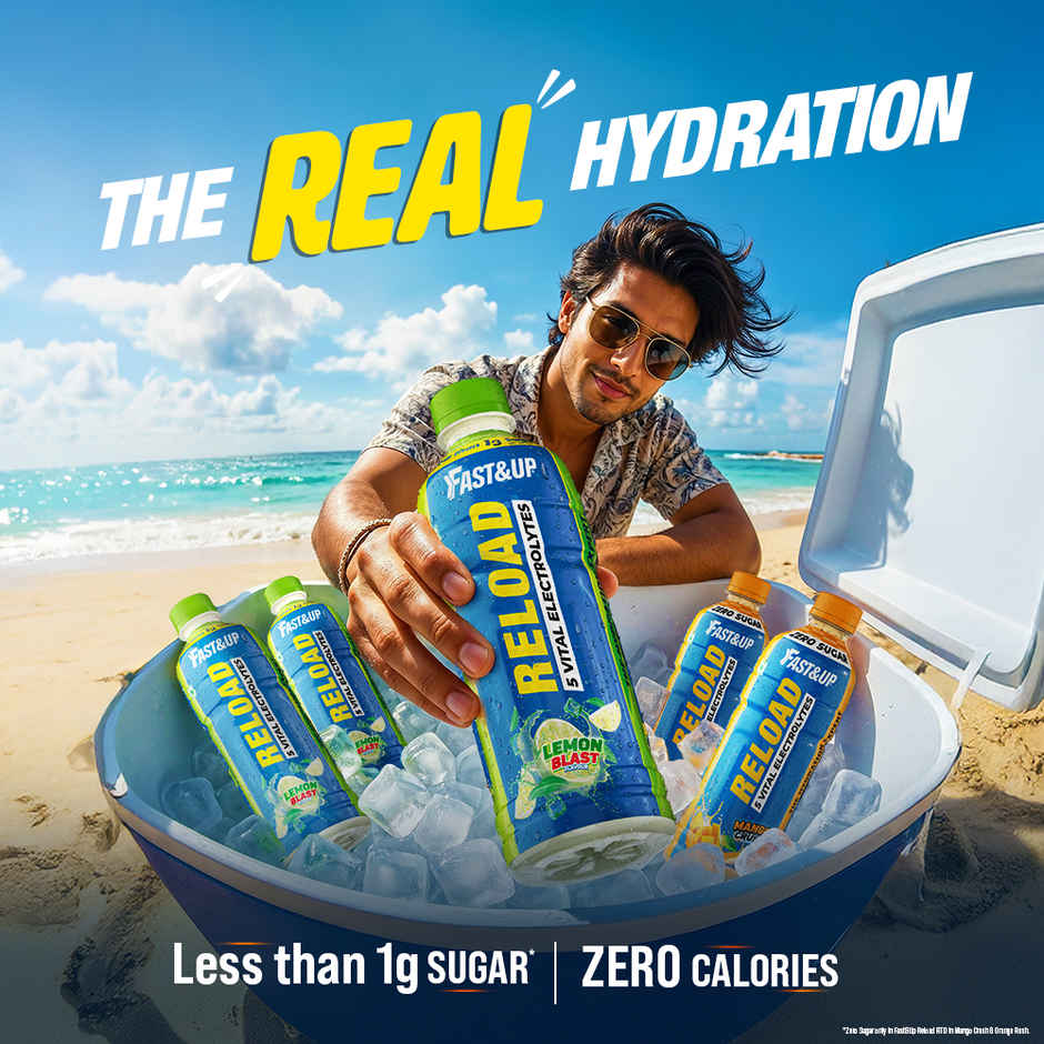 Fast&up Reload Low Sugar Hydration Energy Drink with Electrolytes | Tasty Lemon Blast