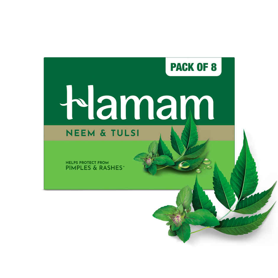 HAMAM 100% Pure Neem Oil Soap Pack of 8