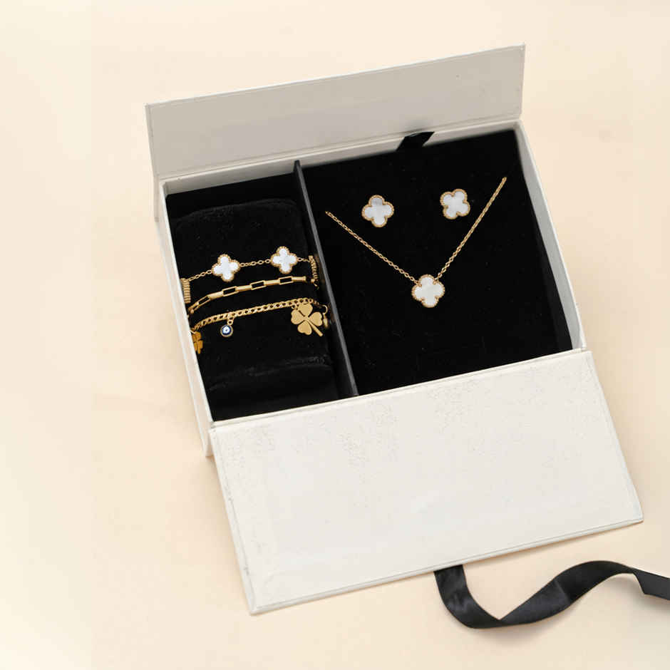 ZAISHA Lux Jewellery Gift Box | 18K Gold Plated | Birthday | Anniversary | Valentines gift