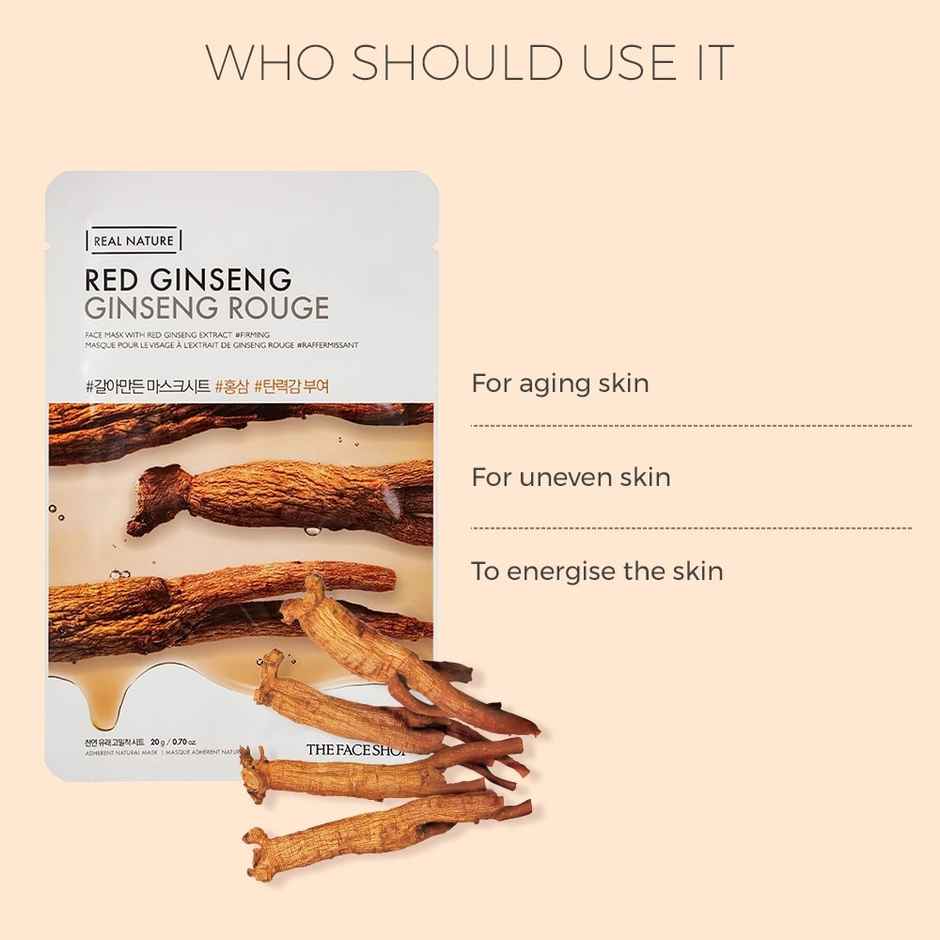 The Face Shop Real Nature Red Ginseng Face Mask