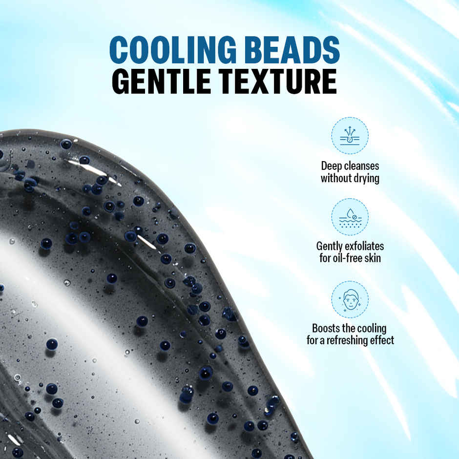 Bombay Shaving Company Cool Detox Face wash - Charcoal Deep Clean & Menthol Cooling