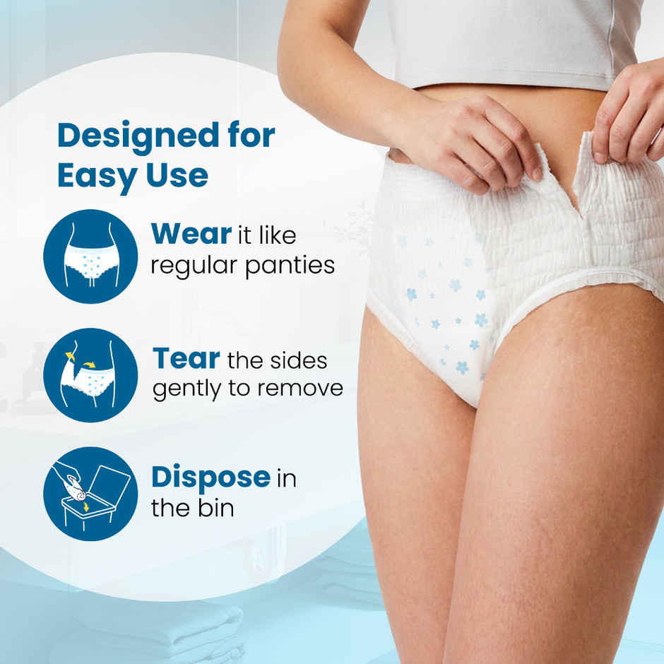 Niine Naturally Soft Disposable Period Panty | L-XL - Buy 1 Get 1 Free