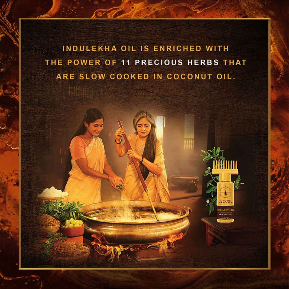 Indulekha Bringha Oil | Reduces Hair Fall And Grows New Hair | 100% Ayurvedic Oil