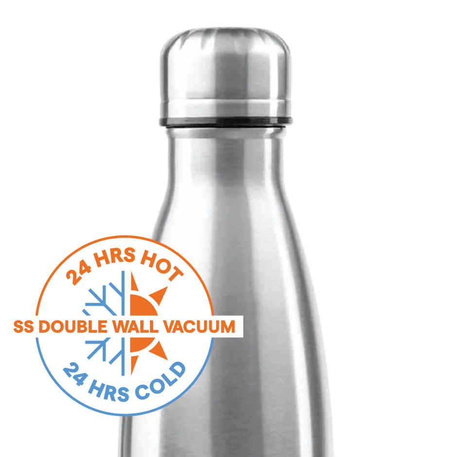 Borosil Bolt Stainless Steel Water Bottle | 750 ml | Double Wall Vacuum Insulated Flask