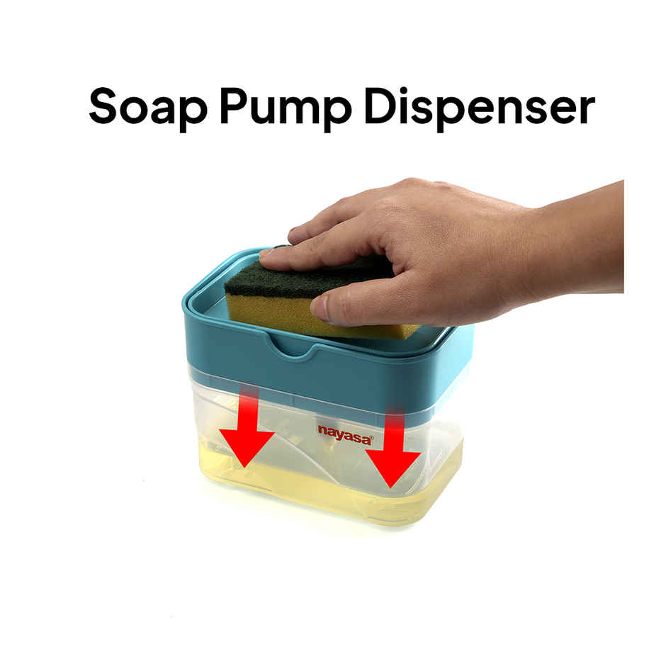 Nayasa Kitchen Soap Dispenser with Sponge Holder