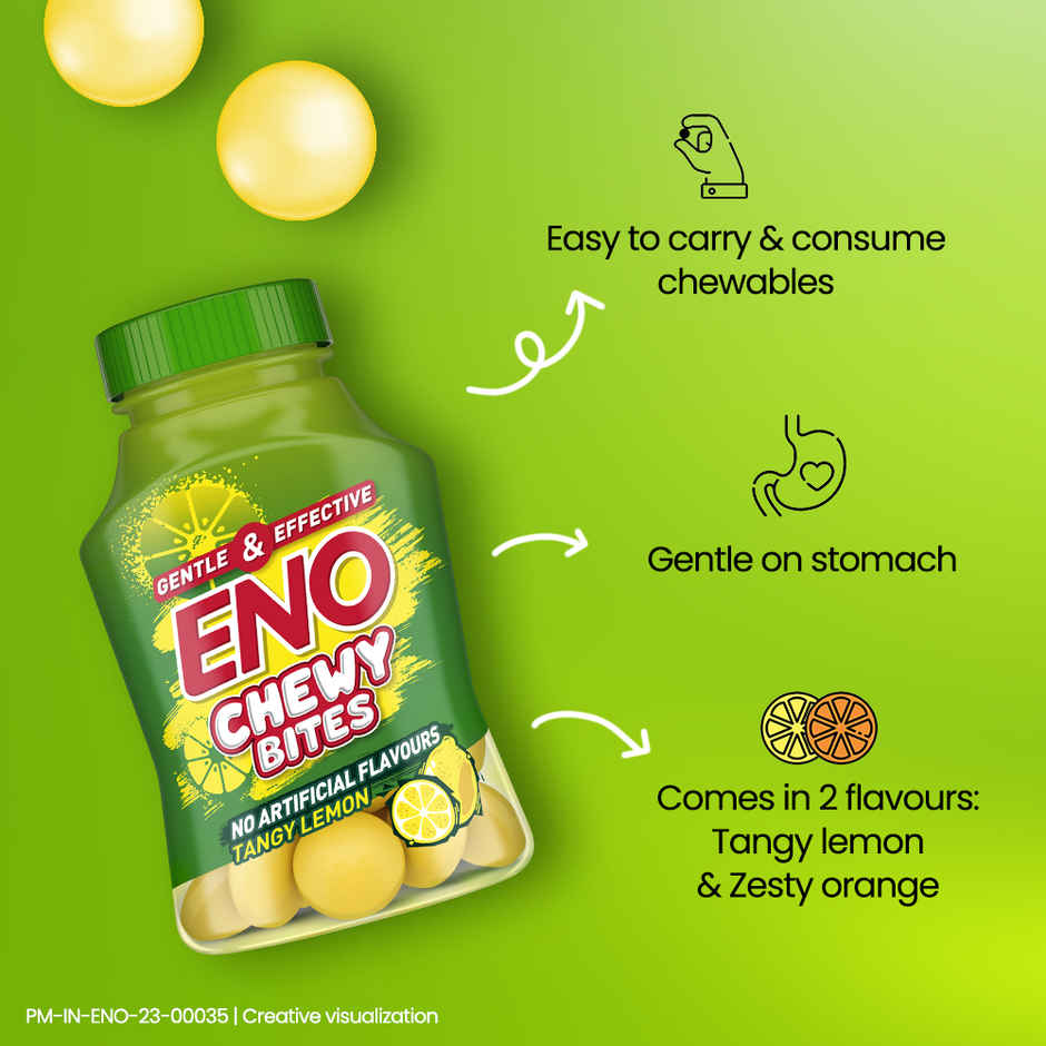 Eno Chewy Bites - On-The-Go Acidity Relief, Tangy Lemon Flavour