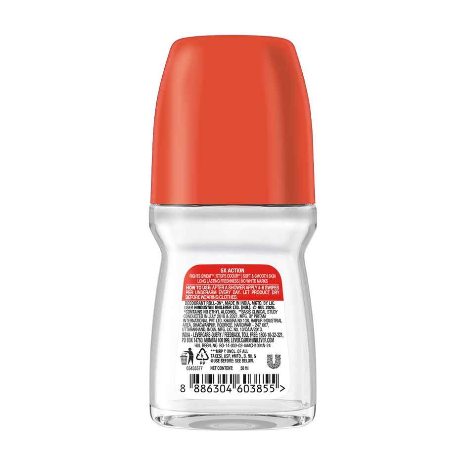 Rexona Antiperspirant Roll-on | Sandalwood & Jojoba Oil, 12-HAS & Glycerin