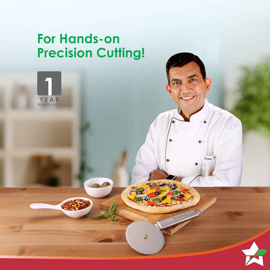 Wonderchef Ambrosia Pizza Cutter | SS Blade with Finger Guard