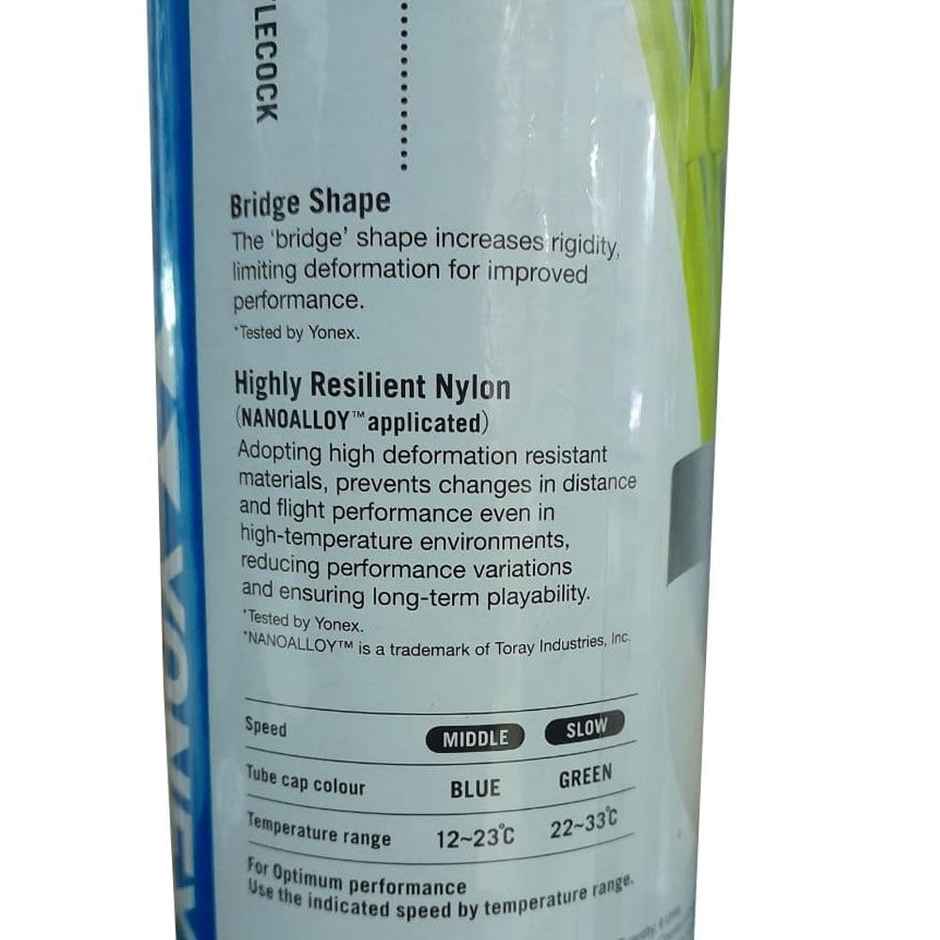 Yonex Mavis 350i Nylon Green- Yellow Badminton Shuttlecock